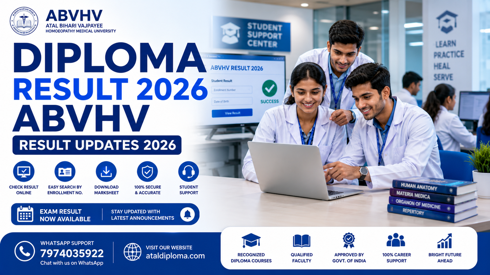 Diploma Result 2026 ABVHV ABVHV Result 2026 Healthcare Diploma Result Healthcare Students India ABVHV Exam Updates Diploma Admission 2026 Medical Diploma Courses India ABVHV Diploma Courses