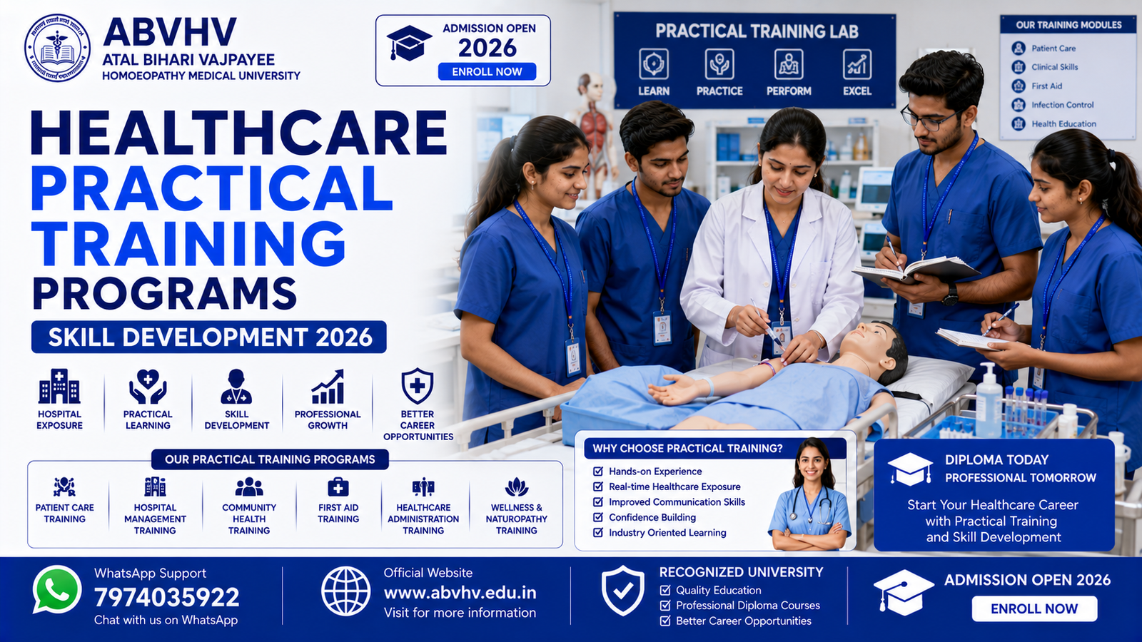Healthcare Practical Training Programs Healthcare Skill Development Healthcare Diploma Training Healthcare Students India Practical Healthcare Learning Medical Diploma Courses India Healthcare Career Opportunities Hospital Practical Training