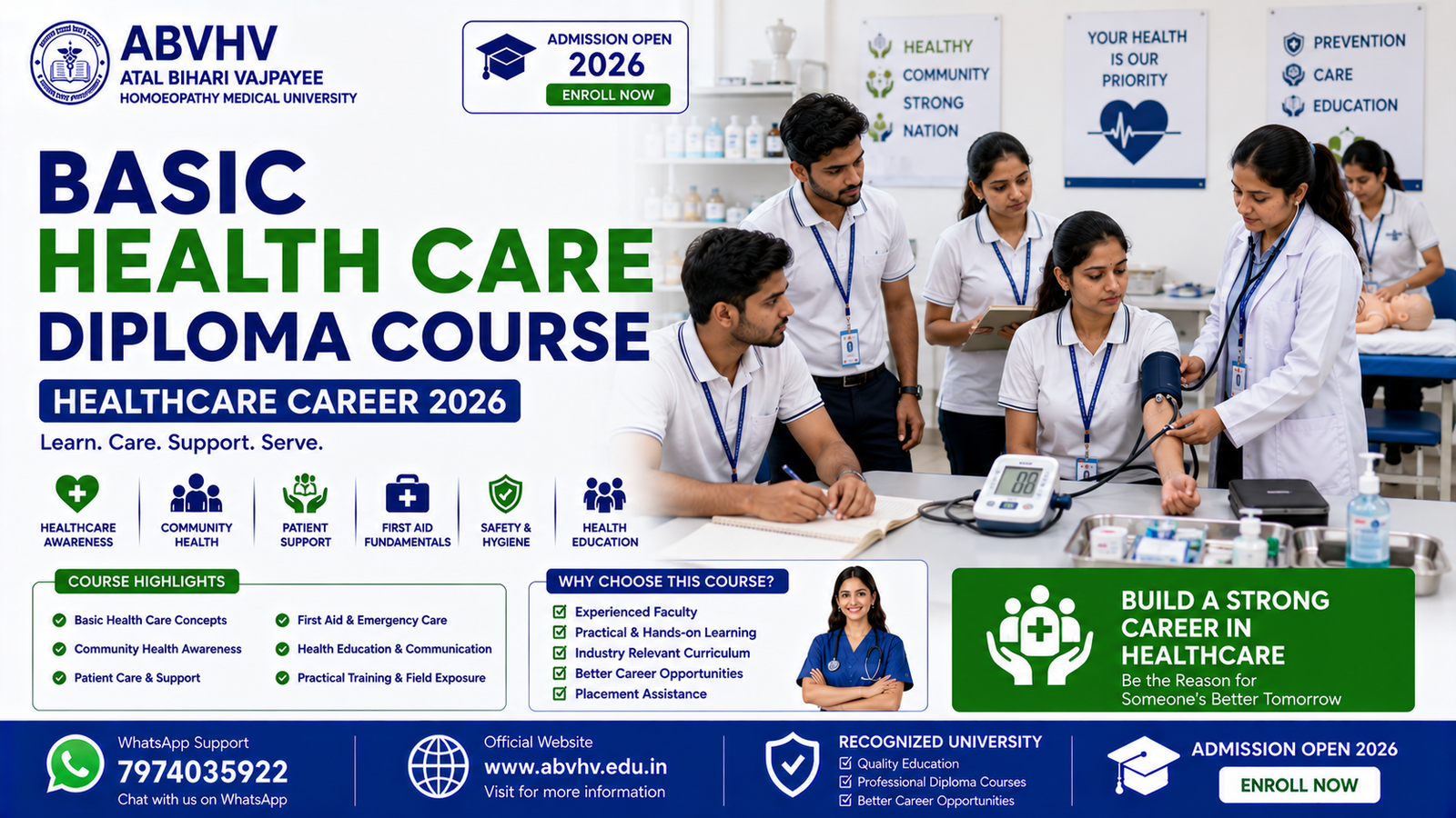 Basic Health Care Diploma Course Healthcare Awareness Course Basic Health Care Training Healthcare Students India Medical Diploma Courses India Healthcare Career Opportunities Community Healthcare Education Healthcare Diploma Admission