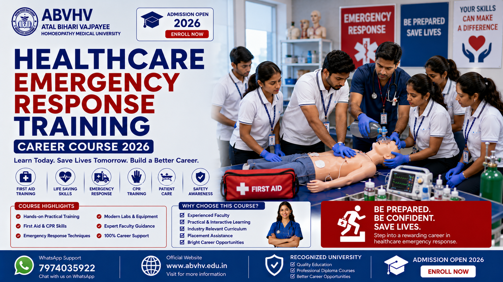 Healthcare Emergency Response Training Emergency Healthcare Training First Aid Practical Course Healthcare Students India Medical Diploma Courses India Emergency Response Skills Healthcare Practical Education Healthcare Career Opportunities
