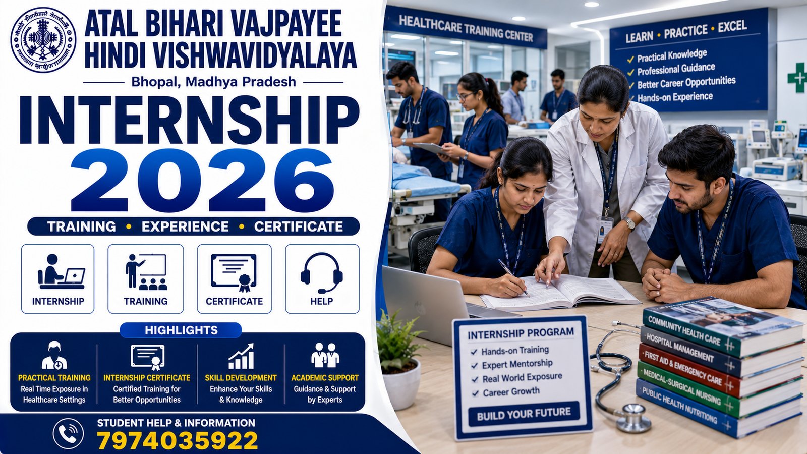 Atal Bihari Vajpayee Hindi Vishwavidyalaya Electro Homeopathy Exam Date 2026