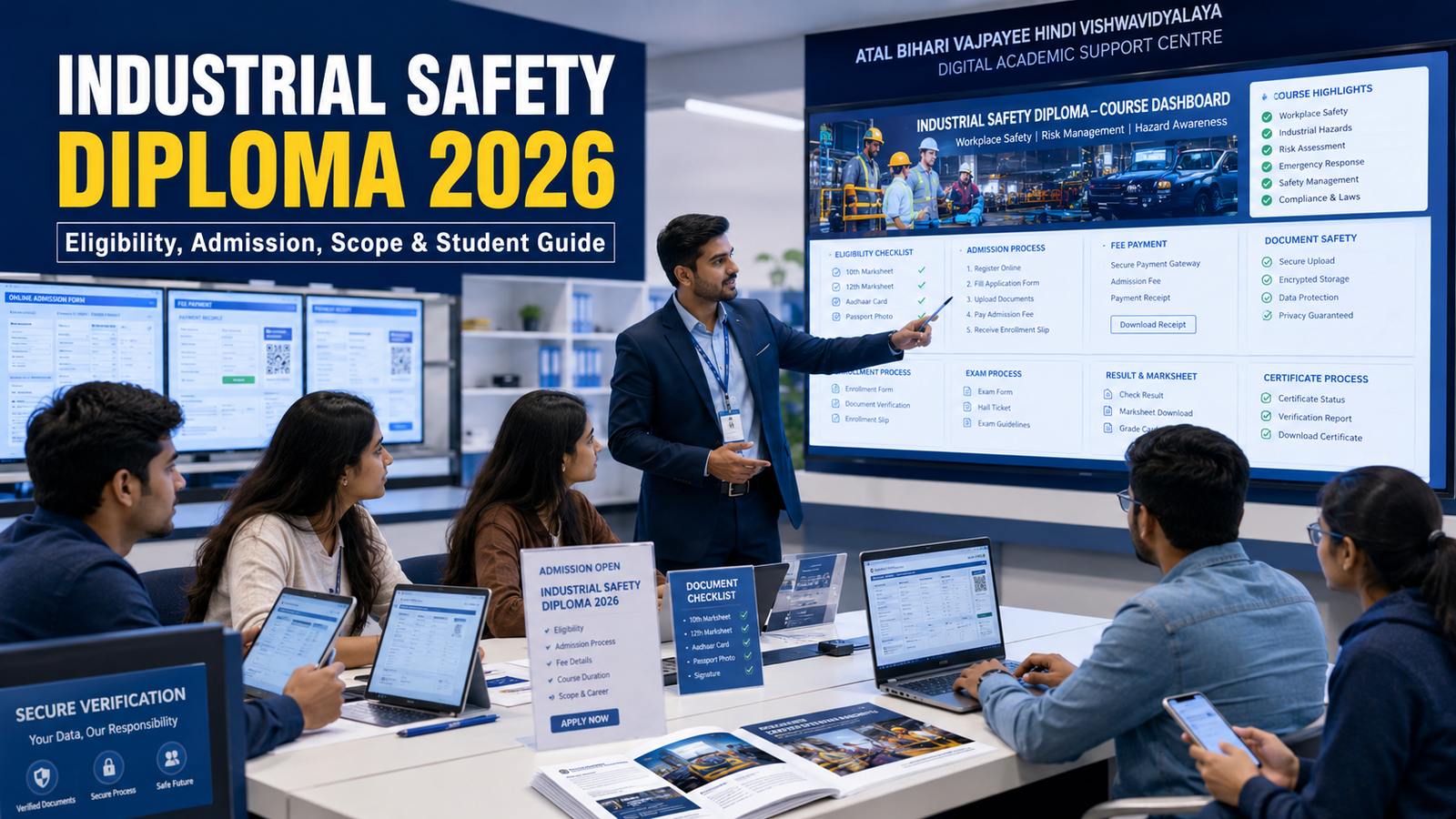 Atal Bihari Vajpayee Hindi Vishwavidyalaya Industrial Safety Diploma 2026 eligibility admission scope guide