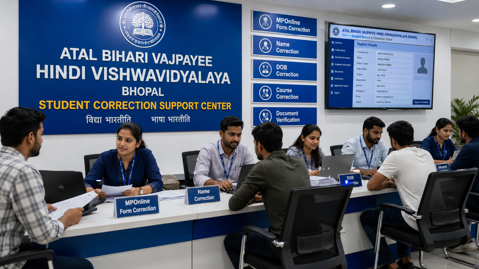 Atal Bihari Vajpayee Hindi Vishwavidyalaya Exam Fee Payment Status 2026 successful pending failed duplicate payment receipt guidance