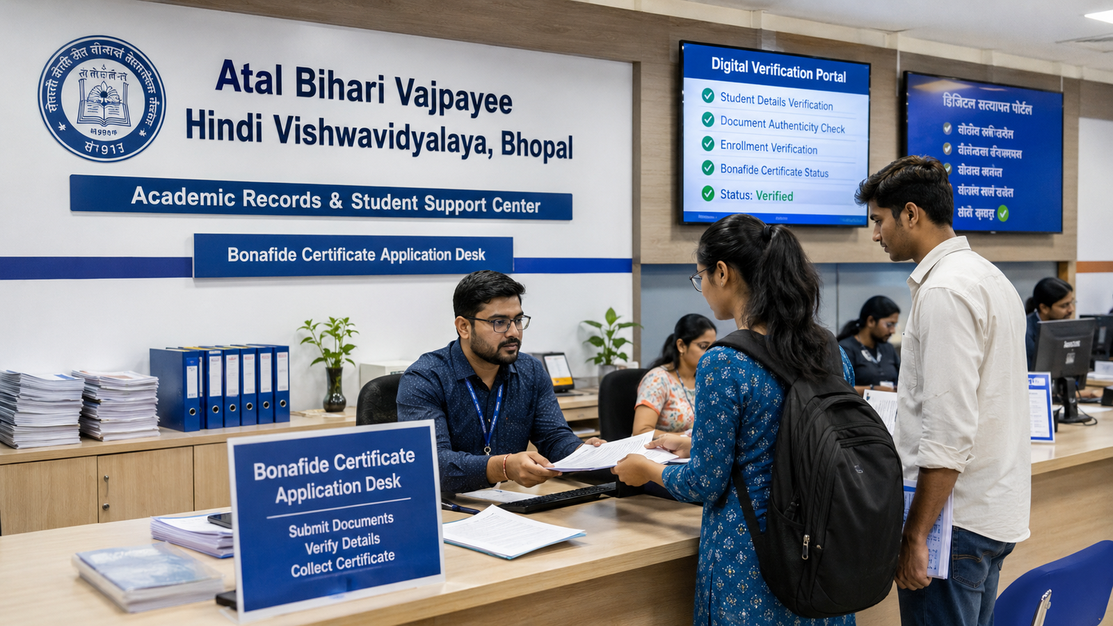 Atal Bihari Vajpayee Hindi Vishwavidyalaya Bonafide Certificate 2026