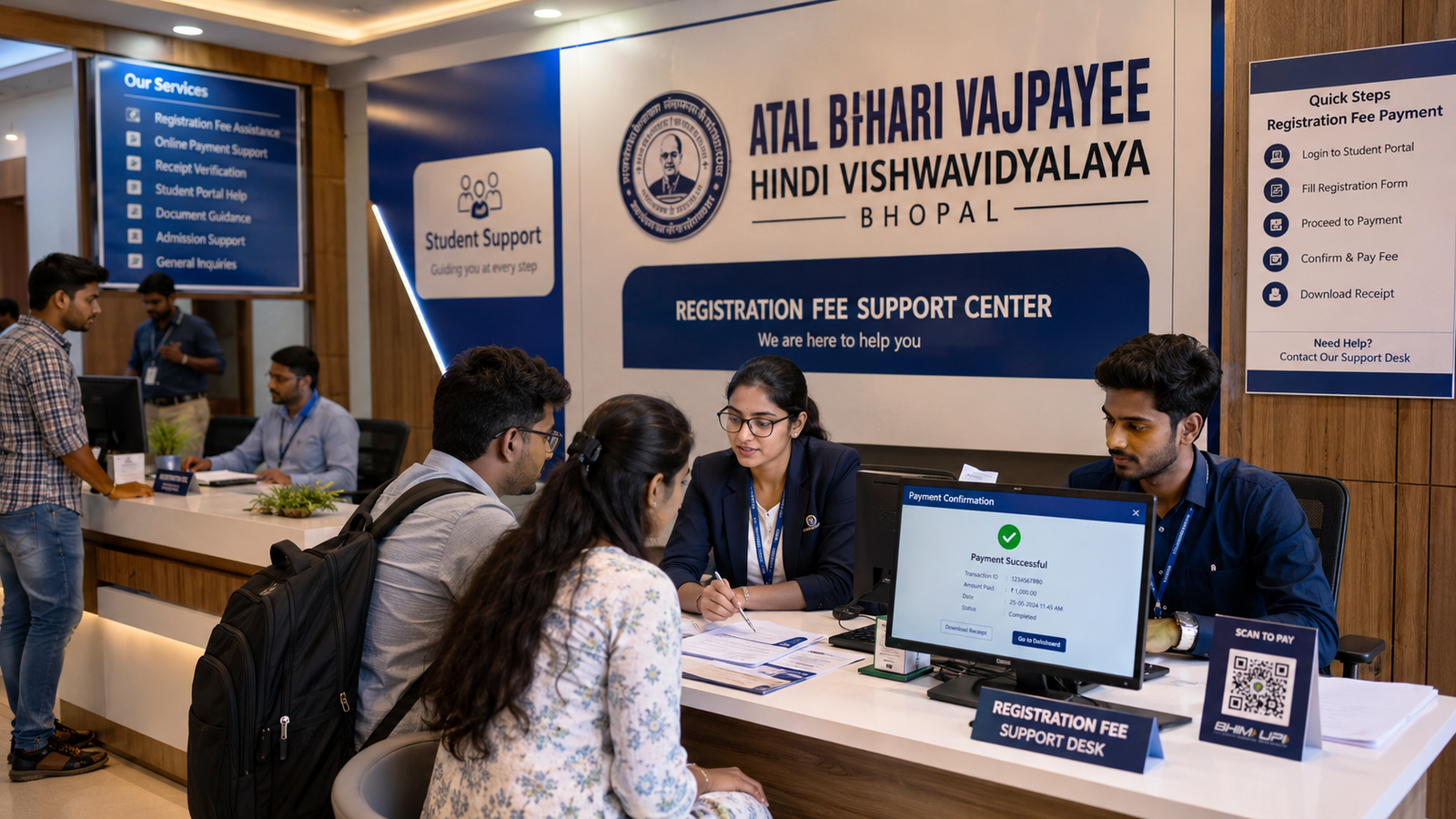 Atal Bihari Vajpayee Hindi Vishwavidyalaya Registration Fee 2026