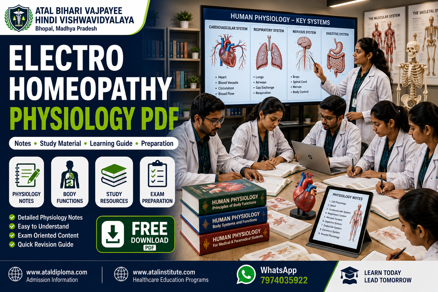 Electro Homeopathy Physiology PDF Notes Study Material Learning Guide