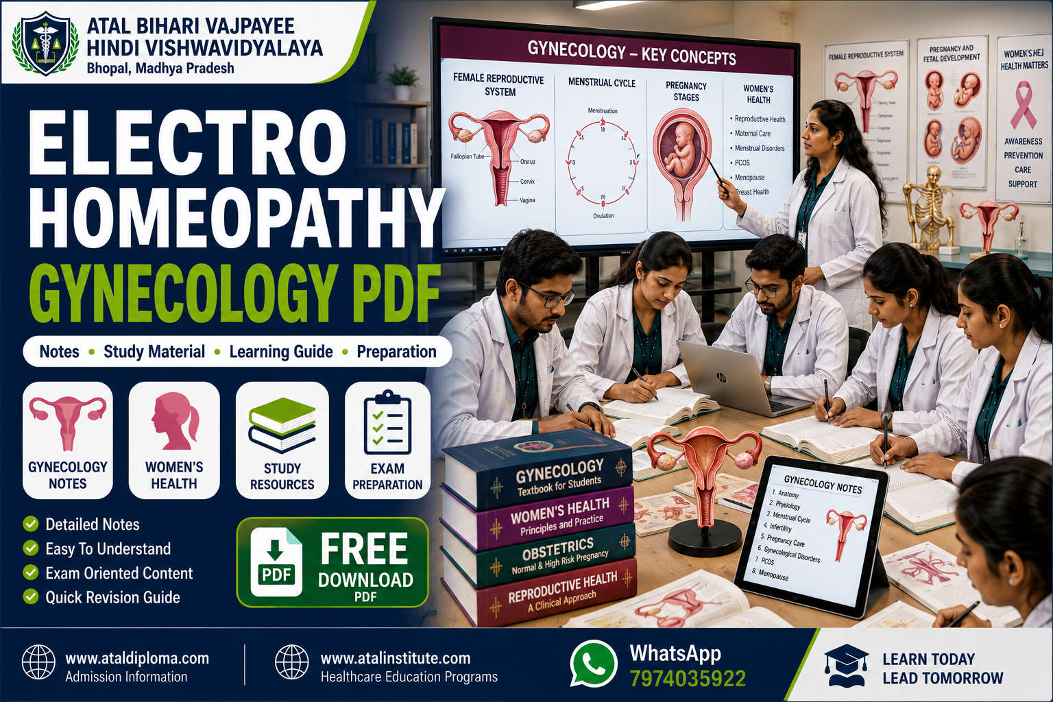 Electro Homeopathy Gynecology PDF Notes Study Material Learning Guide