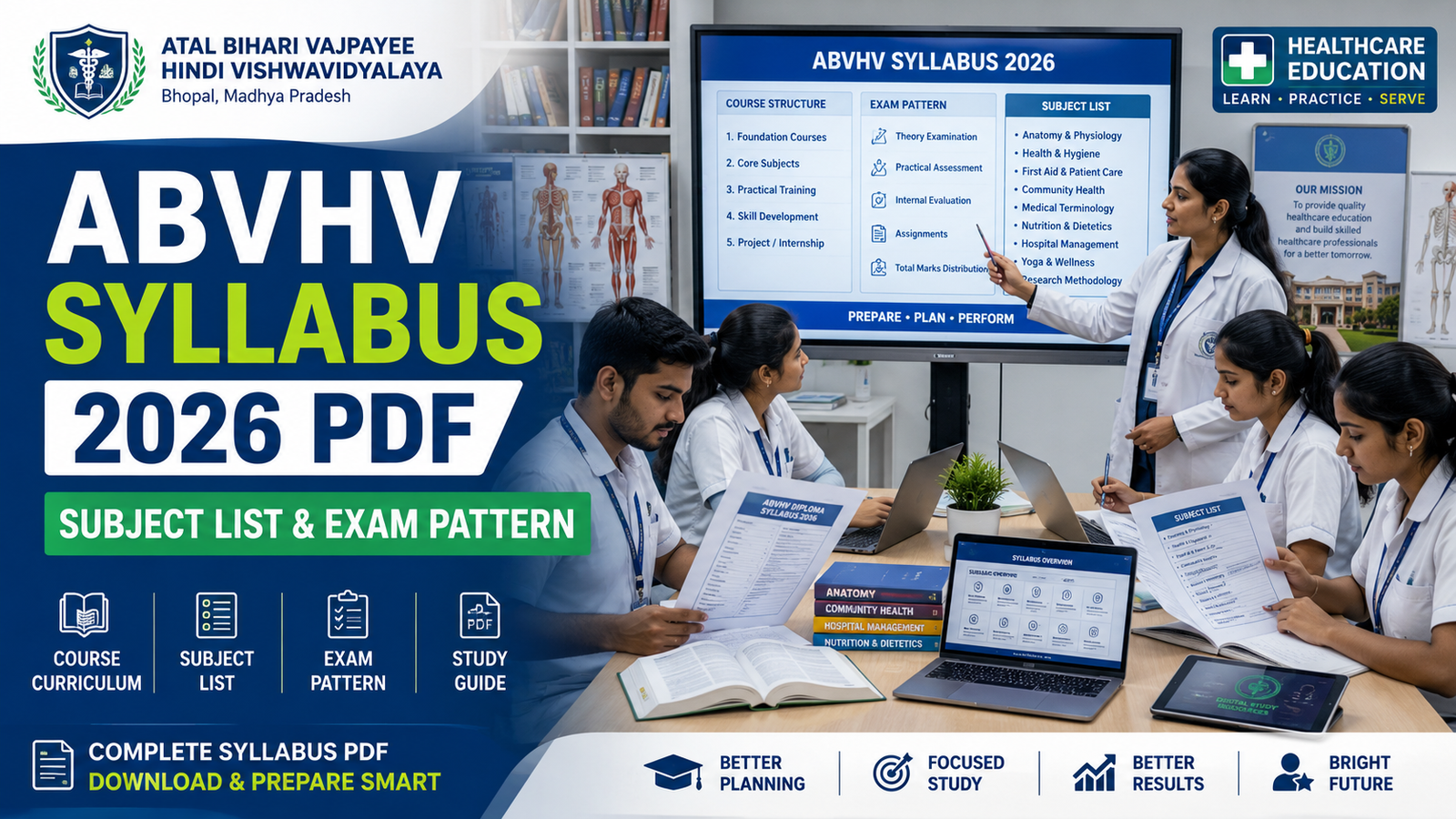 ABVHV Syllabus 2026 PDF | Diploma Course Subject List & Exam Pattern
